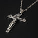 Cross Pendant Necklace with Fine Gold Chain Religious Jewelry for Women