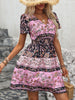 Women’s Printed Bohemian Short Dress - Stylish Summer Fashion with Unique Patterns
