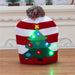 Knitted Christmas Hats with Colorful LED Lights for Adults & Kids