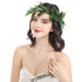 Elegant Olive Leaf Wreath with Berries and Olive Branch Headdress