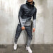 Zipper Tracksuit Set Men's Sporting 2 Pieces Sweatsuit Hoodie Pant Set