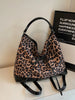 Leopard Print Convertible Crossbody Bag – Trendy Dual-Purpose Style