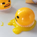Lazy Egg Yolk Stress Relief Toy: Squeezable Vomiting Egg Ball