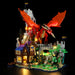 Red Dragon LED Display Lighting for Dungeon & Dragon Block Toys