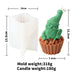 Cartoon Santa Claus Candle Mold Christmas Decorative Ornaments