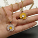 Sunflower Pendant Necklace - Fashion Jewelry for Women
