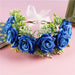 Handmade Velvet Flower Wreath Headband for Weddings and Vacations