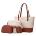 Three Piece Set One Shoulder Diagonal Straddle Handheld Women's Handbag