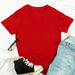 Women's Solid Color Round Neck Short-Sleeved Top