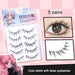 Sunflower Comics Thick Natural Look False Eyelashes in Segmented Layers