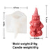 Christmas Dwarf Candle Molds 3D Santa Claus Scented Model Ornaments