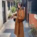 Cashmere Loose Double-Sided Lace-Up Coat Women's Long Outerwear