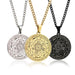 Stainless Steel Seven Angels Pendant - Magic Circle Necklace