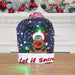 Knitted Christmas Hats with Colorful LED Lights for Adults & Kids
