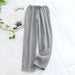 Unisex Large Sleeping Pajama Pants Simple Style Casual Cotton Pants