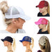 Ponytail Mesh Cap – Snapback Baseball Hat for Women and Men