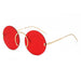 Punk Style Sunglasses Glasses Round Frame Rimless Women's Sunglasses