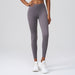 Women's High Elastic Fitness Pants With Wrinkled Waist And Shaping Support