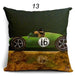 Lovely Cartoon Dog Driving Car Pillowcase – Decorative Linen Cushion Cover