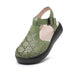 Women’s Genuine Leather Wedge Sandals – Thick Sole Hollow Design