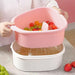 Hand-Free Fruit Washing Basin with Draining Basket