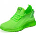 Women's Lace-Up Mesh Athletic Sneakers – Breathable Lightweight Shoes