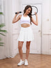 Quick-Dry Elastic Tennis Skirt with Pockets for Active Women
