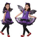 Toddler Kids Fancy Halloween Dress with Hair Hoop & Bat Wings Costume Set