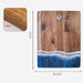 Resin Wave Pattern Wood Cutting Board for Kitchen Fruit and Steak Prep