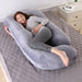 Large Full-Body Maternity Support Pillow for Pregnant Women