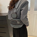 Women’s Studded Crossbody Bag with Adjustable Shoulder Strap and Compact Storage