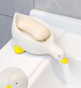 Cute Yellow Duck Soap Box With Drainage For Sink And Bathroom Organization