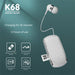 Collar Style Bluetooth Earphones MP3 Wireless Telescopic Cable Single Ear Design with Card Recording