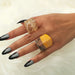 Korea-Inspired Acrylic Resin Rings Set – Vintage Fashion Women Jewelry
