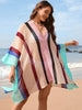 Women’s Hollow Spliced Beach Skirt Hoodie for Summer Bikini Cover-Up