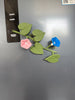 3D Printed Artificial Morning Glory Magnets for Refrigerator Decoration