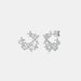 Women's Moissanite Lucky Clover Earrings – 925 Sterling Silver Design