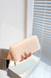 Solid Color Fluffy Rectangle Wallet – Soft Touch Stylish Organizer