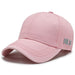 Men Women Baseball Caps Black Pink White Cotton Hats