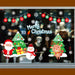 Christmas Decorations Window Glass Static Stickers Home Office Decoration Stickers