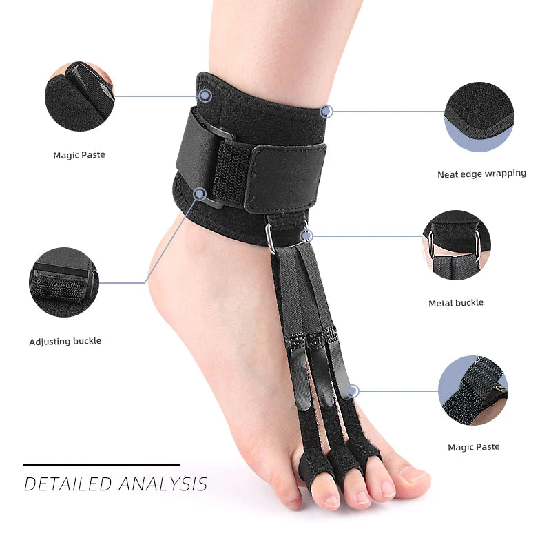 Plantar Fasciitis Night & Day Splint Adjustable Foot Pain Relief Brace ...