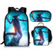 3PC-SET Toilet Man Backpack Primary Secondary School Teenage Peripheral Schoolbags