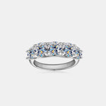 Women's 3.6 Carat Moissanite Ring in 925 Sterling Silver – Elegant Sparkle