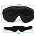 3D Wireless 5.0 Bluetooth Eye Mask Dual Ear Stereo Blackout Sleep Eye Mask