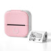 Portable Mini Thermal Printer Pocket Label Printer Self-Adhesive Paper