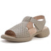 Women's Top-Grain Leather Sandals with Soft Thick Sole for Daily Comfort