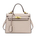 Women's PU Leather Kelly Bag in Solid Candy Colors with Shoulder Strap