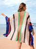 Women’s Hollow Spliced Beach Skirt Hoodie for Summer Bikini Cover-Up