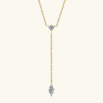 Women's Moissanite 925 Sterling Silver Pendant Necklace Jewelry