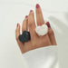 Korea-Inspired Acrylic Resin Rings Set – Vintage Fashion Women Jewelry
